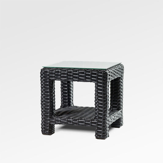 Table d'appoint Trillium avec plateau en verre trempé