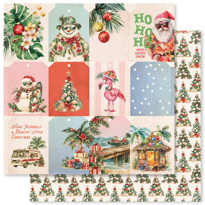 Tropical Christmas D 12x12 Paper (12pc Bulk Pack) 33126