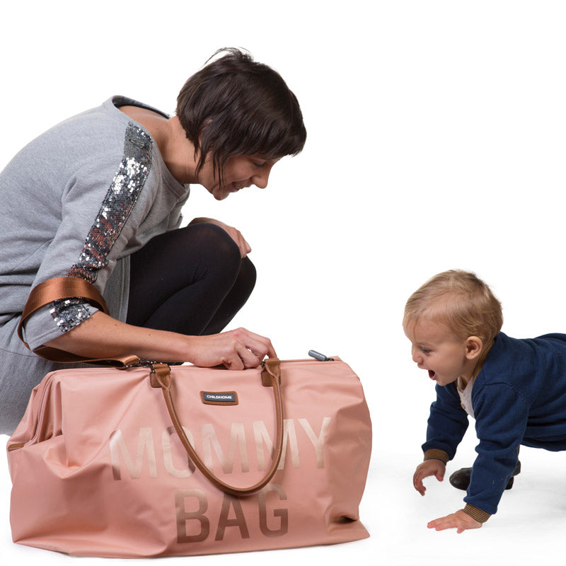 Sac à langer rose joyeux pour maman
