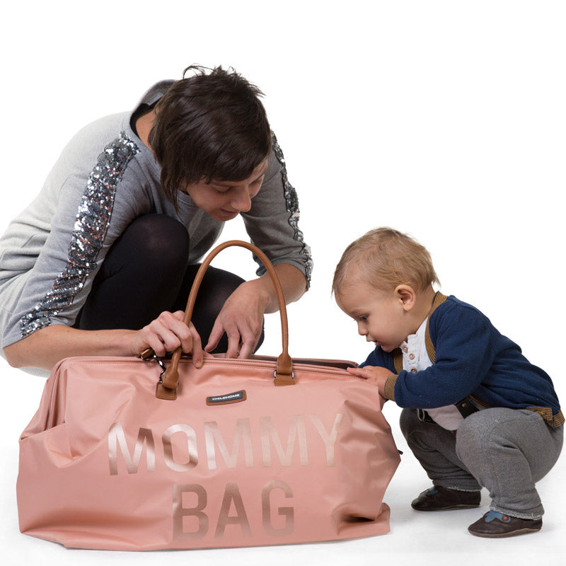 Sac à langer rose joyeux pour maman