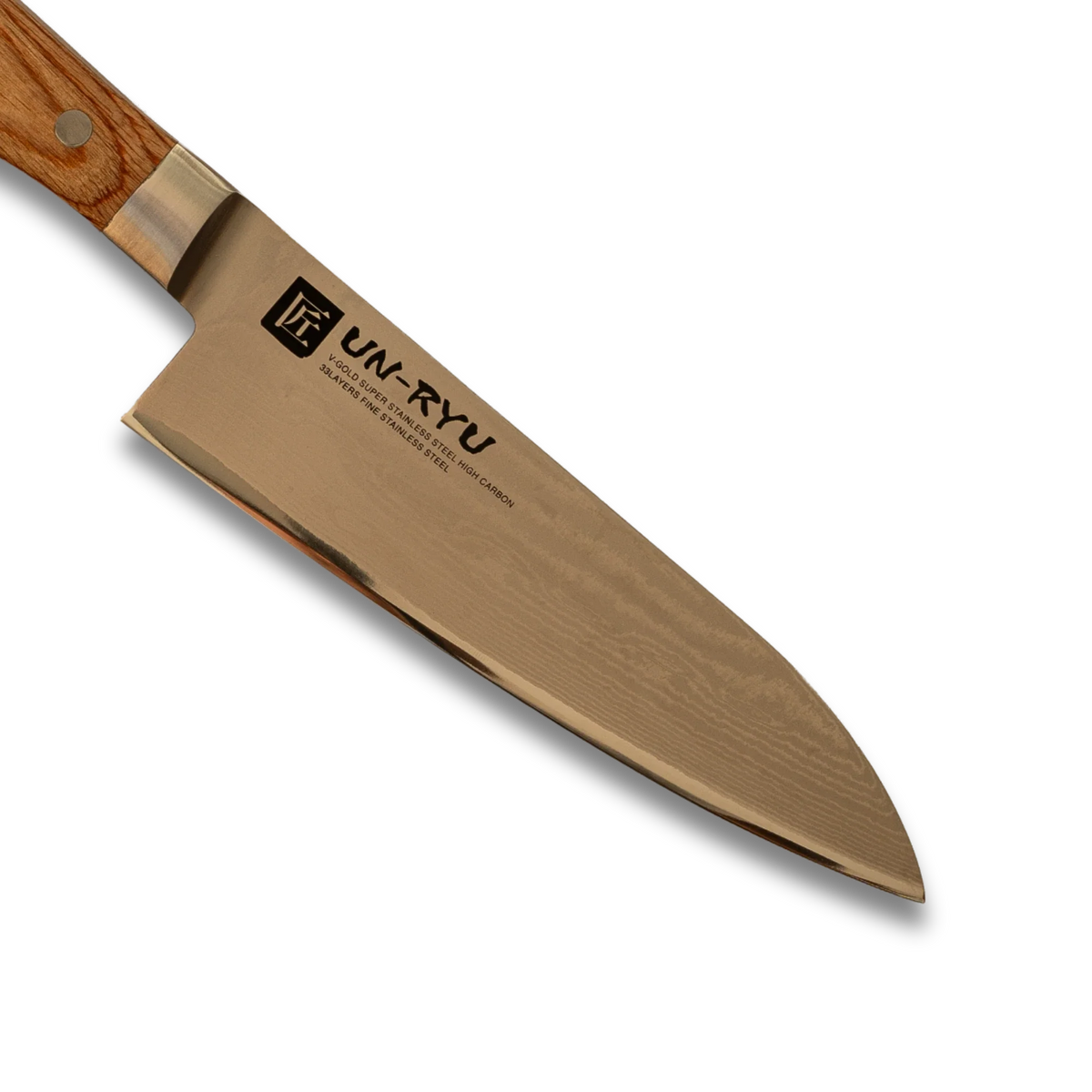 Un-Ryu VG-10 170 mm Santoku Knife 33‑Layer
