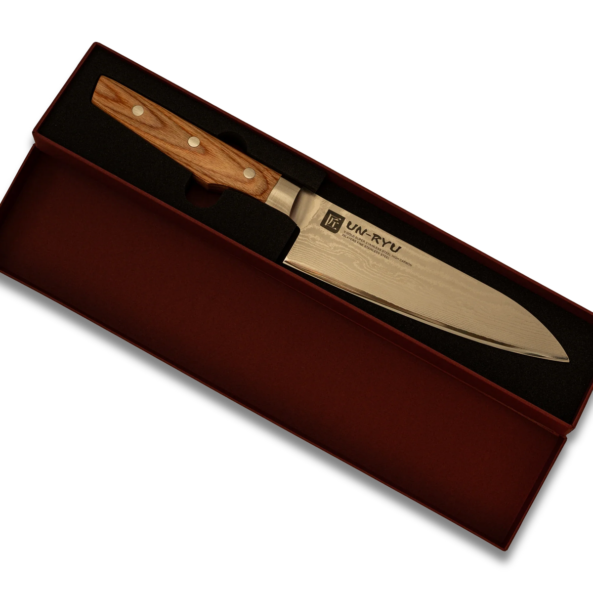 Un-Ryu VG-10 170 mm Santoku Knife 33‑Layer