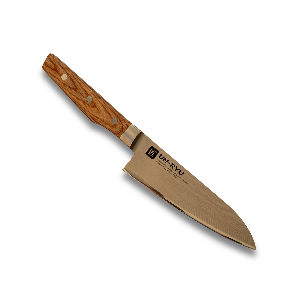 Un-Ryu VG-10 170 mm Santoku Knife 33‑Layer