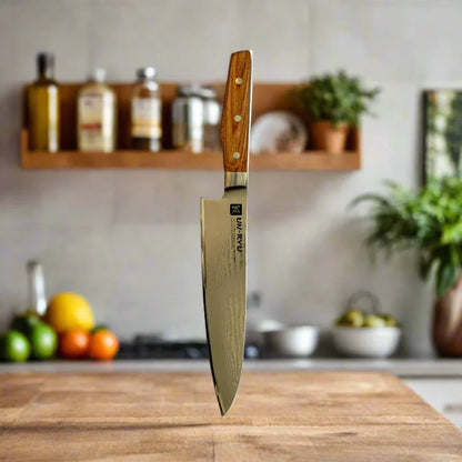 Un-Ryu VG-10 Gyuto Knife 210 mm | 33‑Layer, Damuscus steel