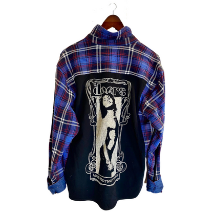 Chemise en flanelle style rockeur vintage The Doors