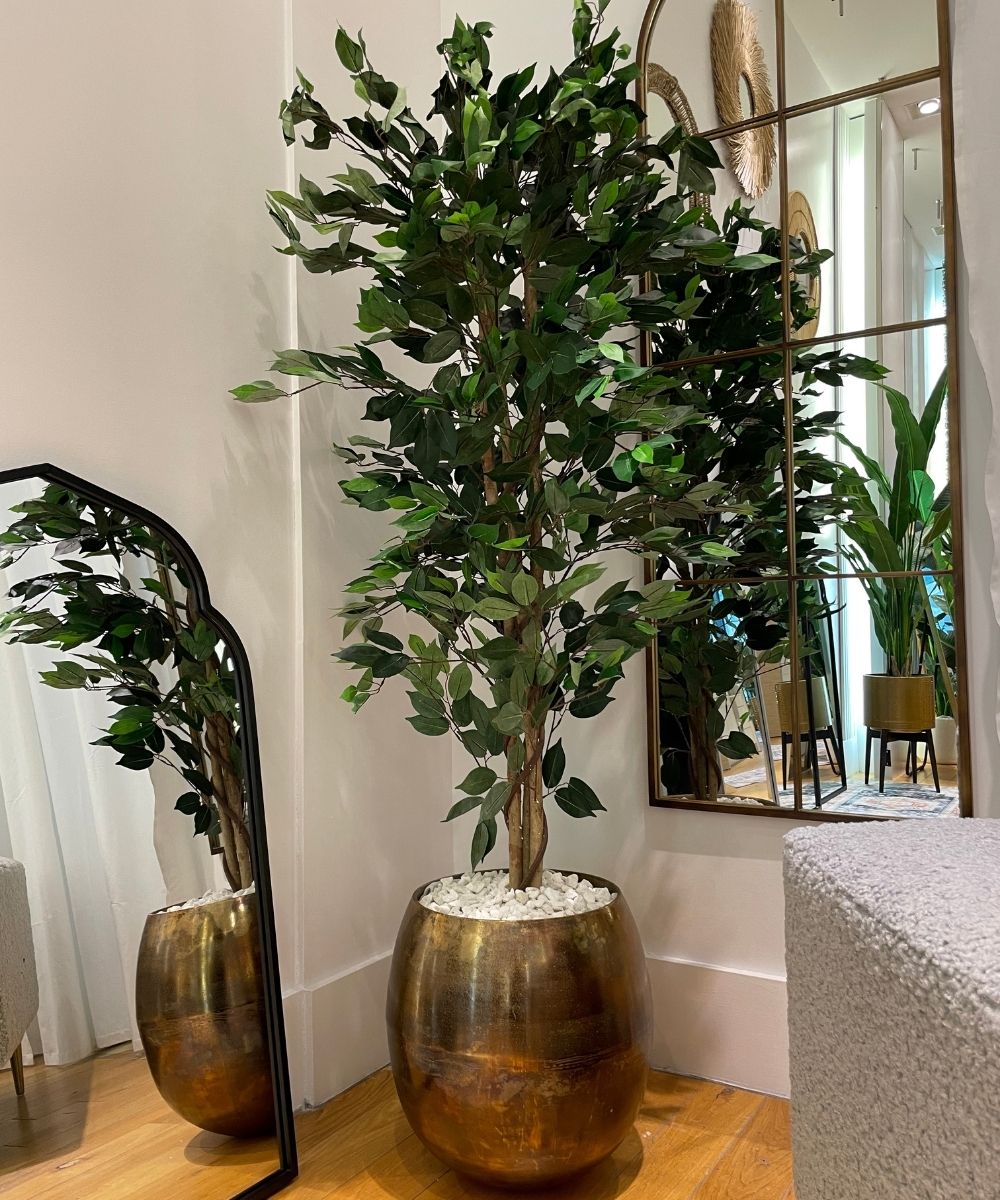 Gaby - Jardinière Mid-Century en Cuivre et Laiton (Plusieurs Tailles)