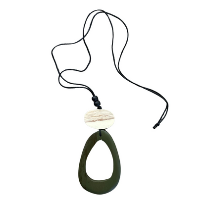 Pendentif ovale ouvert