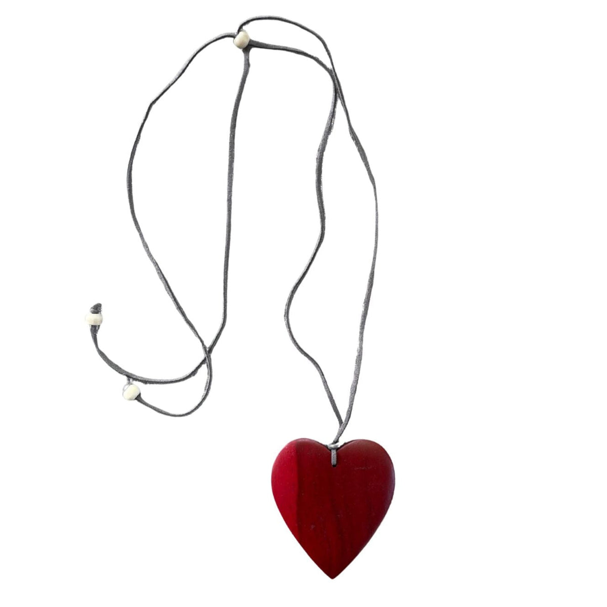 Simple Wooden Heart Necklace