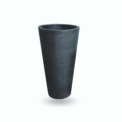 Jardinière Vaneto noire en ciment (plusieurs tailles)