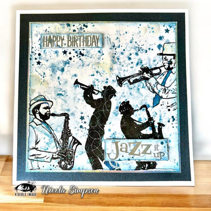 Visible Image All That Jazz 4 in x 6 in Stamp Set