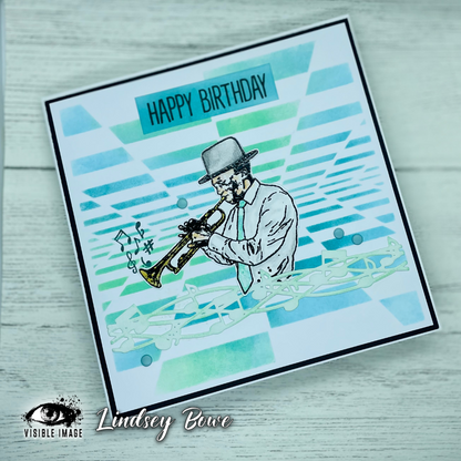Visible Image All That Jazz 4 in x 6 in Stamp Set