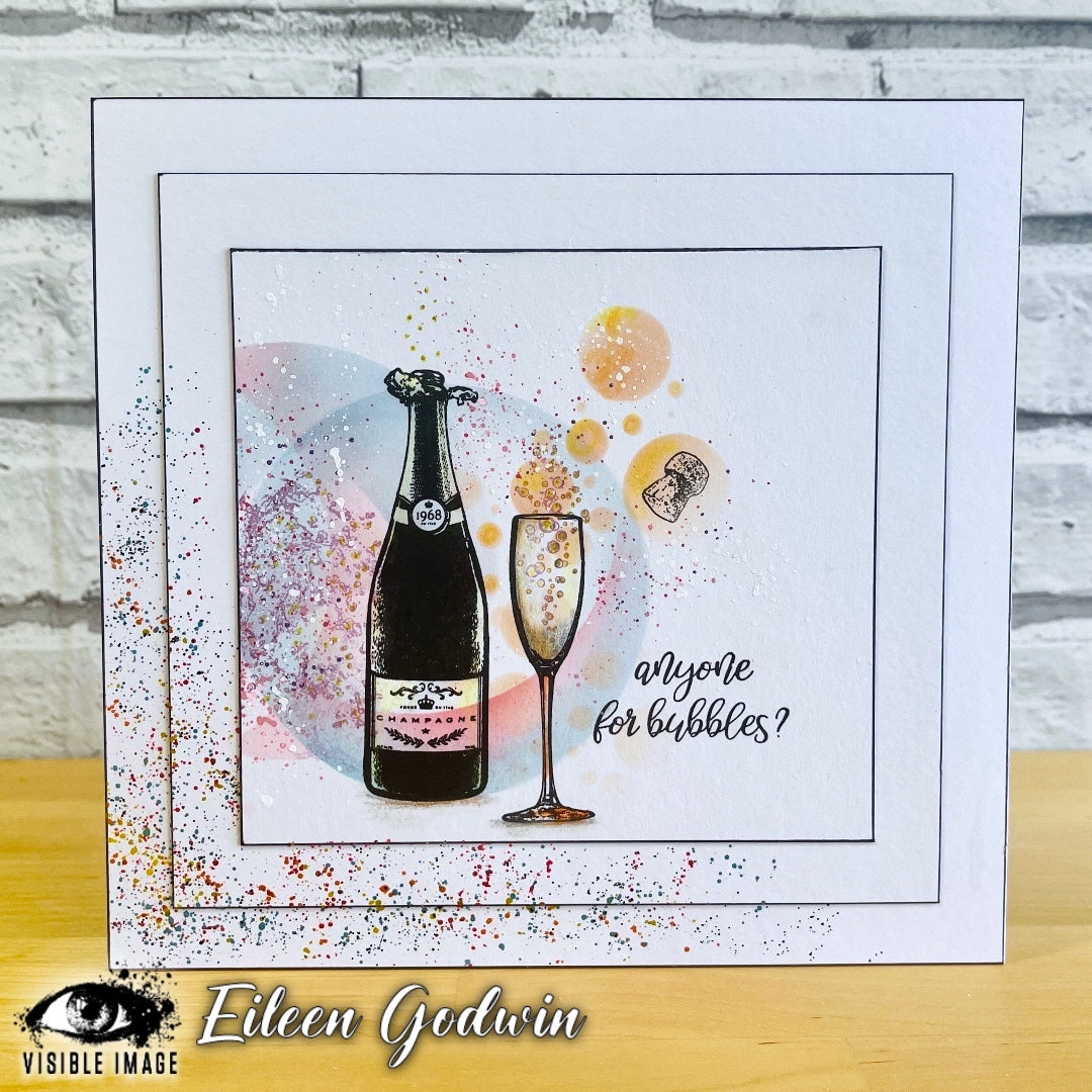 Visible Image Bubbles & Fizz Stencil - 6 x 6