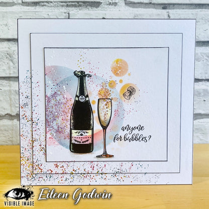 Visible Image Bubbles & Fizz Stencil - 6 x 6