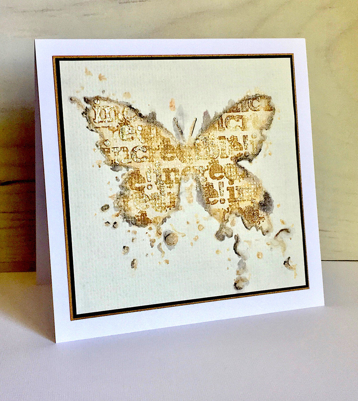 Gabarit à encre papillon « Visible Image » - 15 x 15 cm