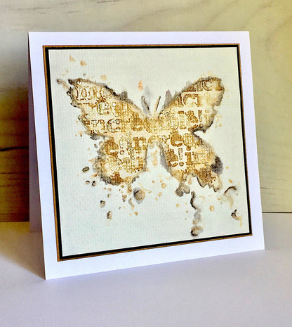 Gabarit à encre papillon « Visible Image » - 15 x 15 cm