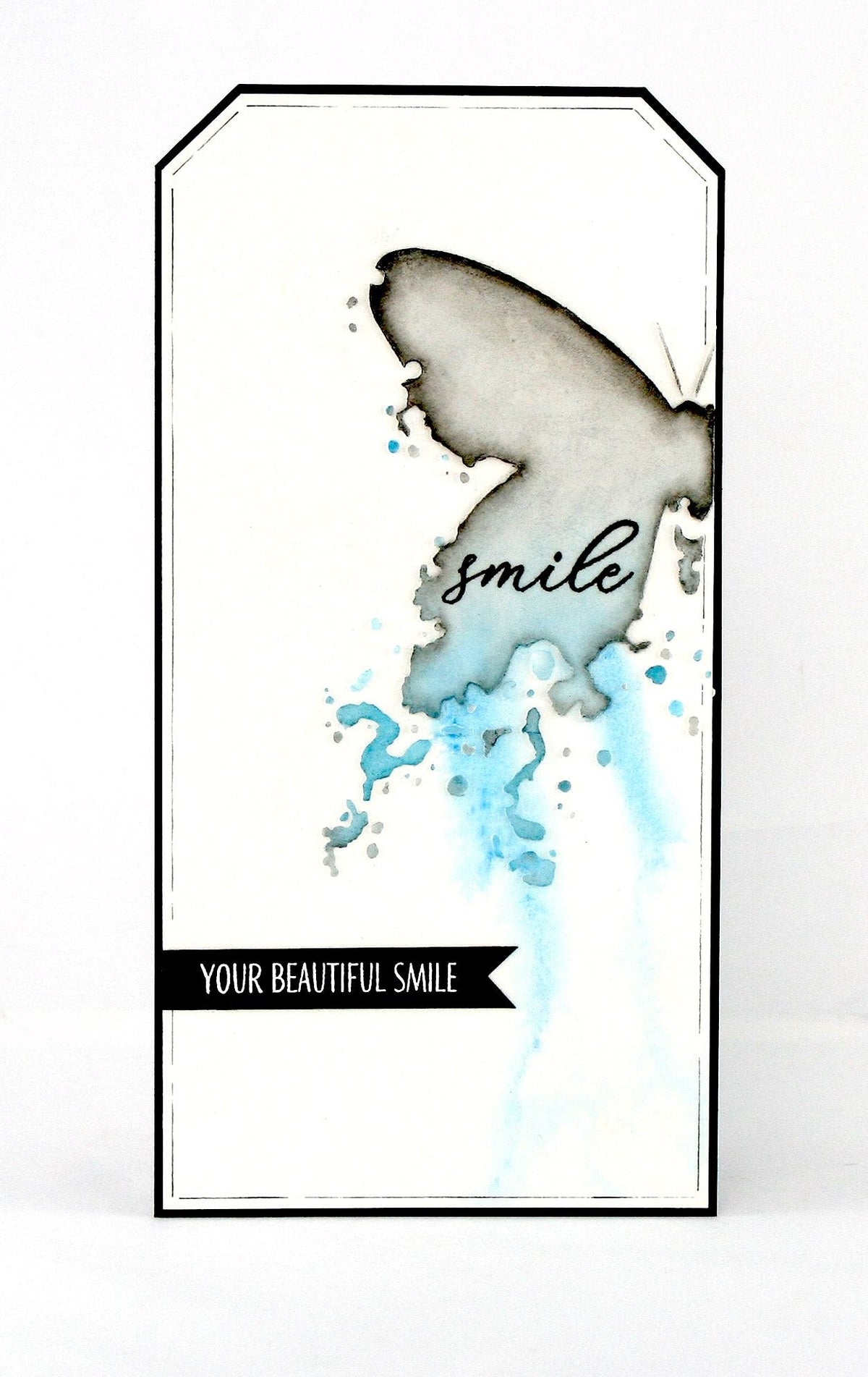 Gabarit à encre papillon « Visible Image » - 15 x 15 cm