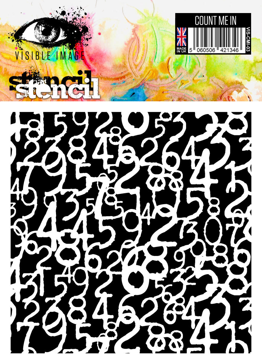 Visible Image Count Me In Pochoir - 6 x 6