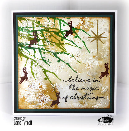 Visible Image Go To Christmas Words - A6 Stamp Set