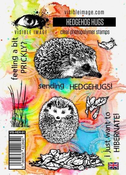 Visible Image Hedgehog Hugs - Lot de tampons A6