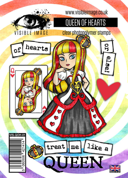Visible Image Queen of Hearts - A6 Stamp Set