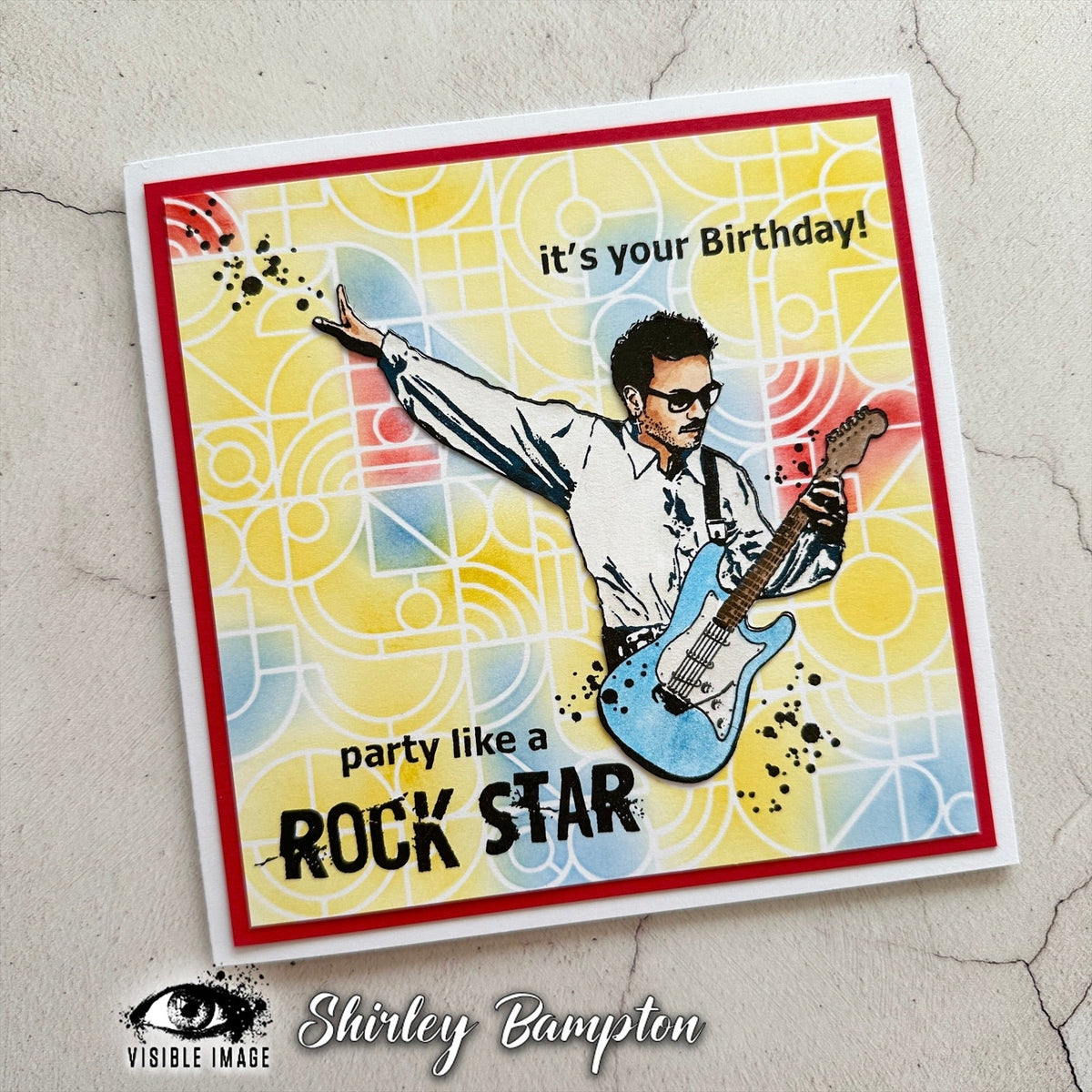 Visible Image Rock Star 4 in x 6 in Stamp Set