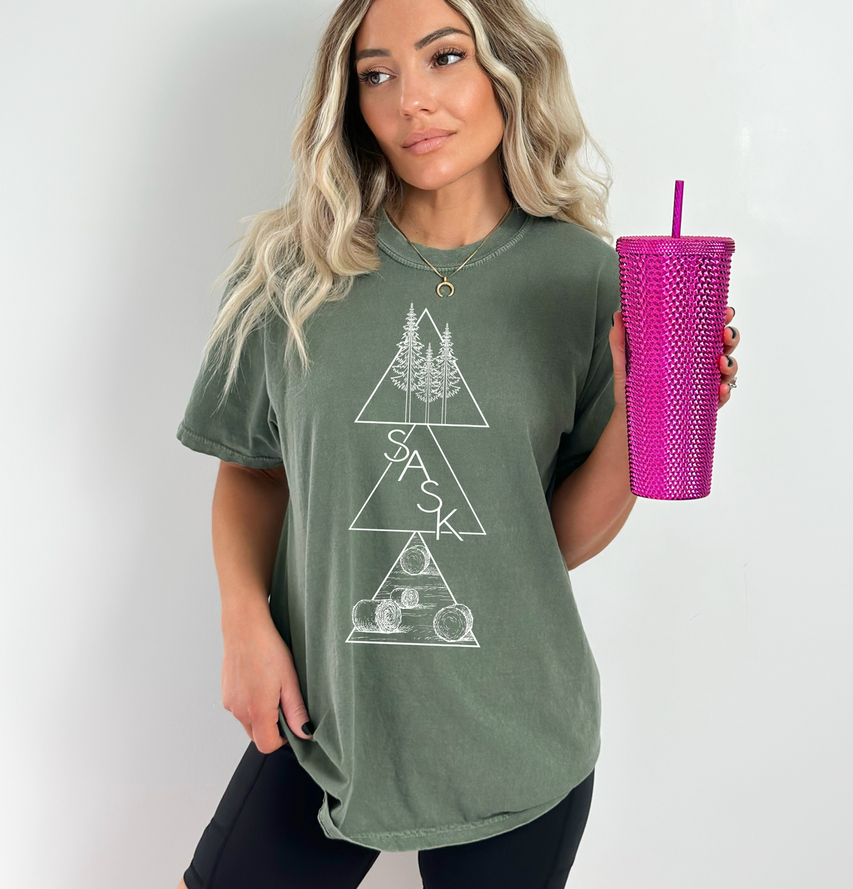 Geometric Saskatchewan Unisex T-shirt | Prairie Clothing