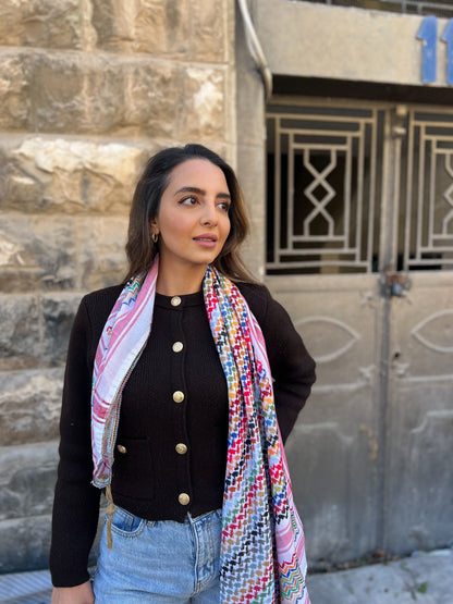 Mawasem Kufiya (Keffiyeh) | Pure White