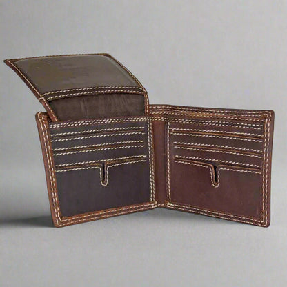 Portefeuille en cuir à deux volets pour hommes Viceroy