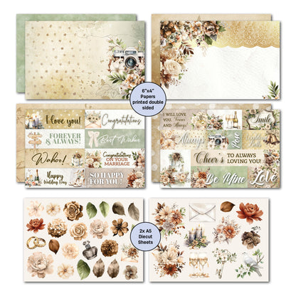 3Quarter Designs Wedded Bliss 6x4 Card Pack