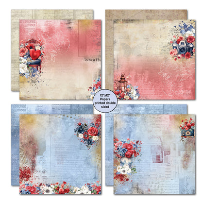 3Quarter Designs Love You 12x12 Scrapbook Collection