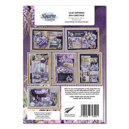 Paquet de cartes 10x15 Lilac Euphoria 3Quarter Designs