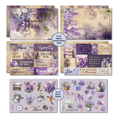 Paquet de cartes 10x15 Lilac Euphoria 3Quarter Designs