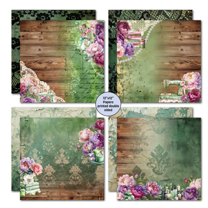 3Quarter Designs Girls Weekend 12x12 Design Paper & Diecuts Set
