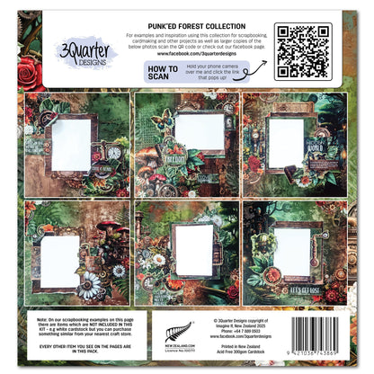 3Quarter Designs Punk'ed Forest 12x12 Design Paper & Diecuts Set