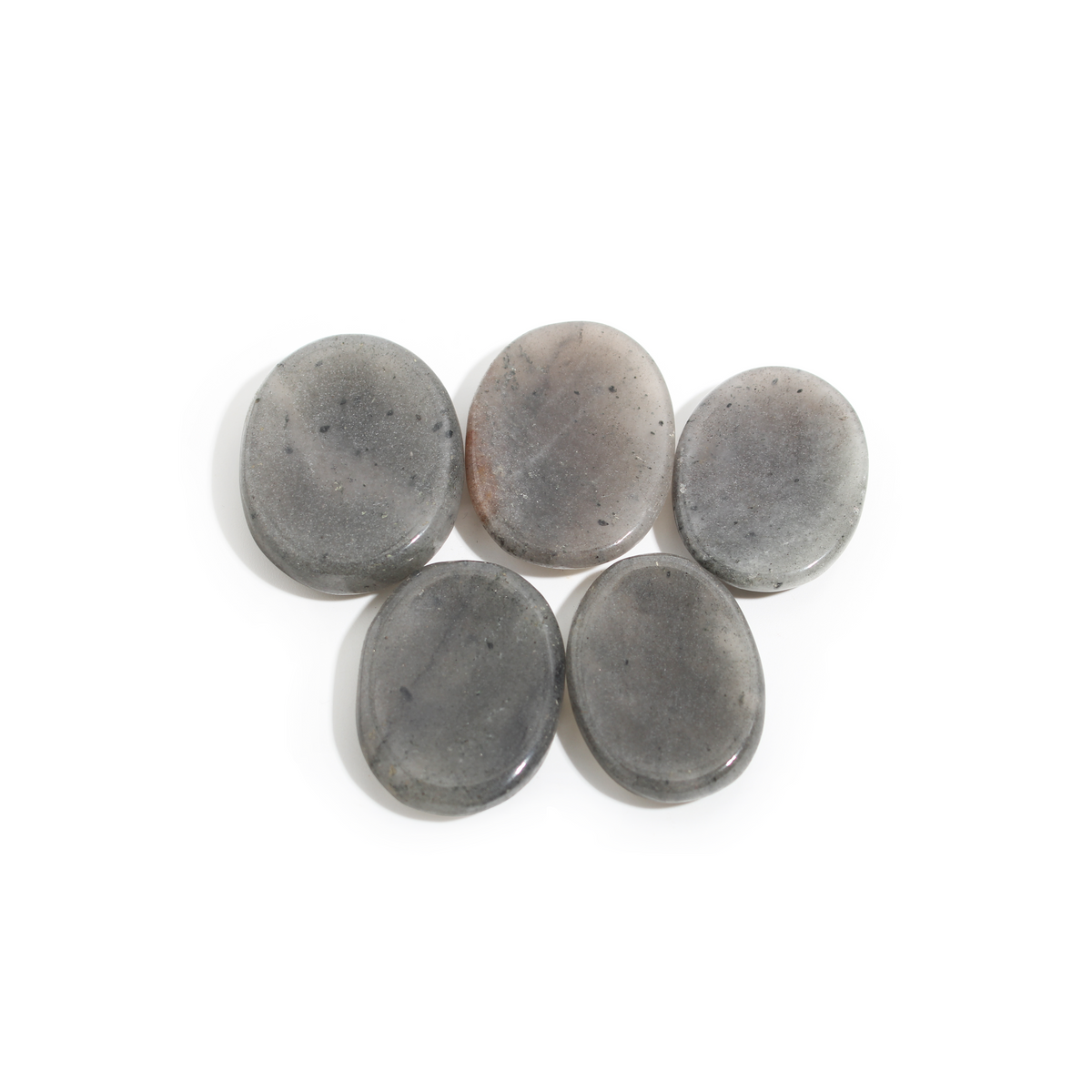 Gray Aventurine Worry Stone - 5 Pack