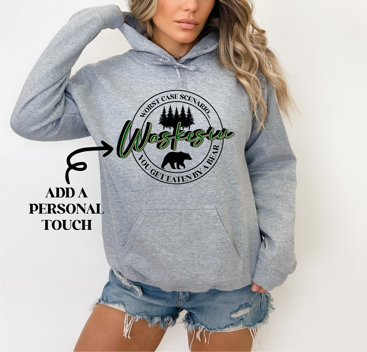 Worst Case Scenario Personalized Lake Hoodie
