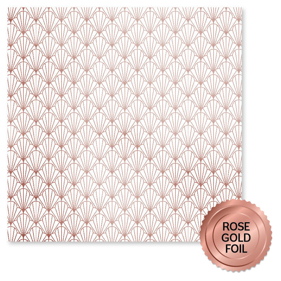 Papier Feuille d'aluminium Or Rose Joie de mariage 30 x 30 cm (Paquet de 6 en vrac) 34575