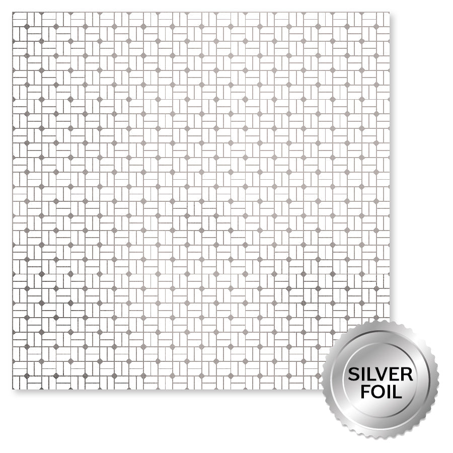 Papier d'emballage Joyeux Mariage aluminium argent 30,5 x 30,5 cm (Paquet de 6) 34548