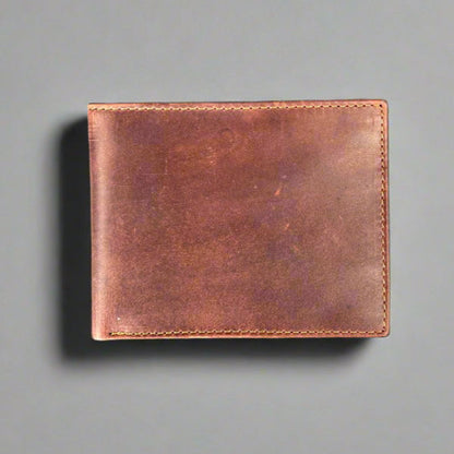 Men’s Slim Bifold Cow Leather Wallet