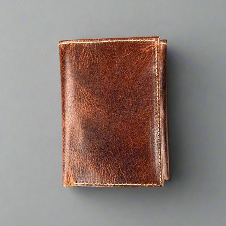 Portefeuille fin en cuir de vachette pour homme