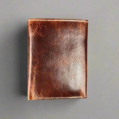Portefeuille fin en cuir de vachette pour homme