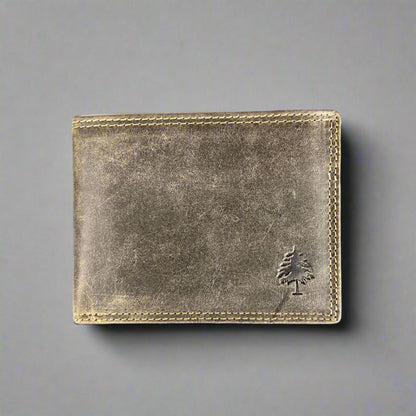 Portefeuille bifold en cuir pour homme Greenwood. Portefeuille premium avec protection RFID et compartiment dépliant
