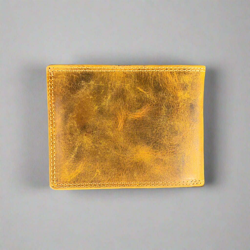 Portefeuille bifold en cuir pour homme Greenwood. Portefeuille premium avec protection RFID et compartiment dépliant