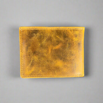 Portefeuille bifold en cuir pour homme Greenwood. Portefeuille premium avec protection RFID et compartiment dépliant