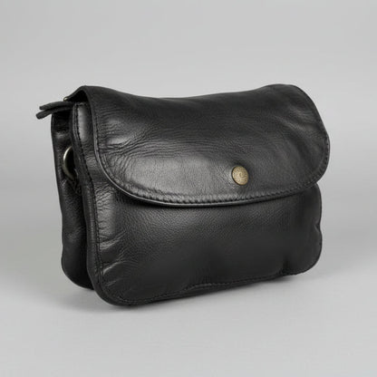 MET Small Flap Crossbody Bag with Dual Zipper Compartments
