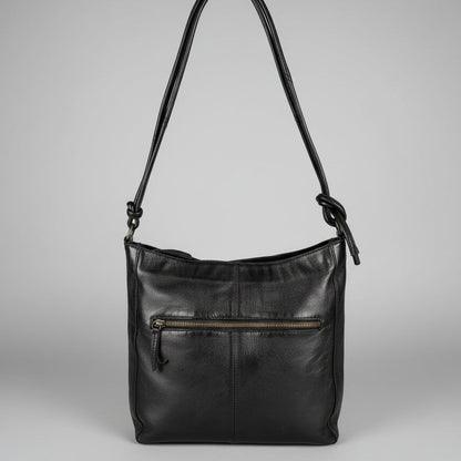 Sac bandoulière en cuir MET pour femme avec anse nouée