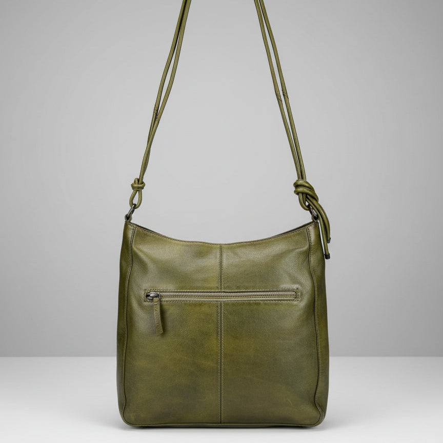 Sac bandoulière en cuir MET pour femme avec anse nouée