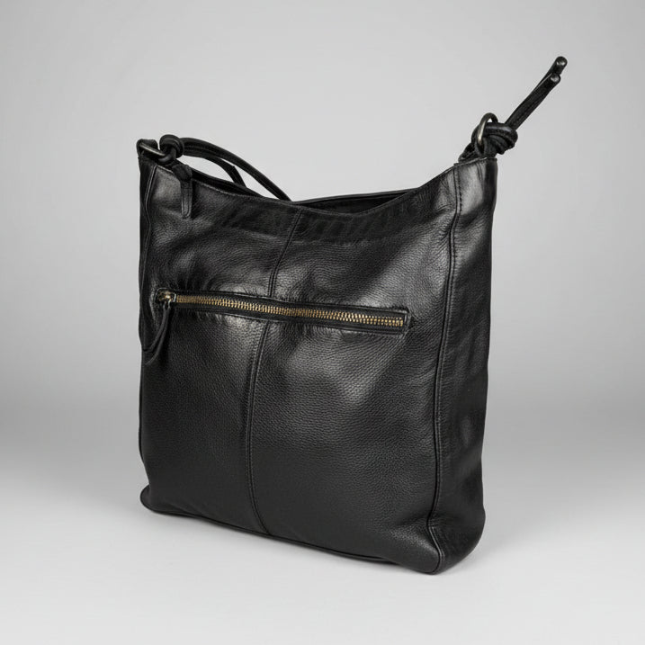 Sac bandoulière en cuir MET pour femme avec anse nouée