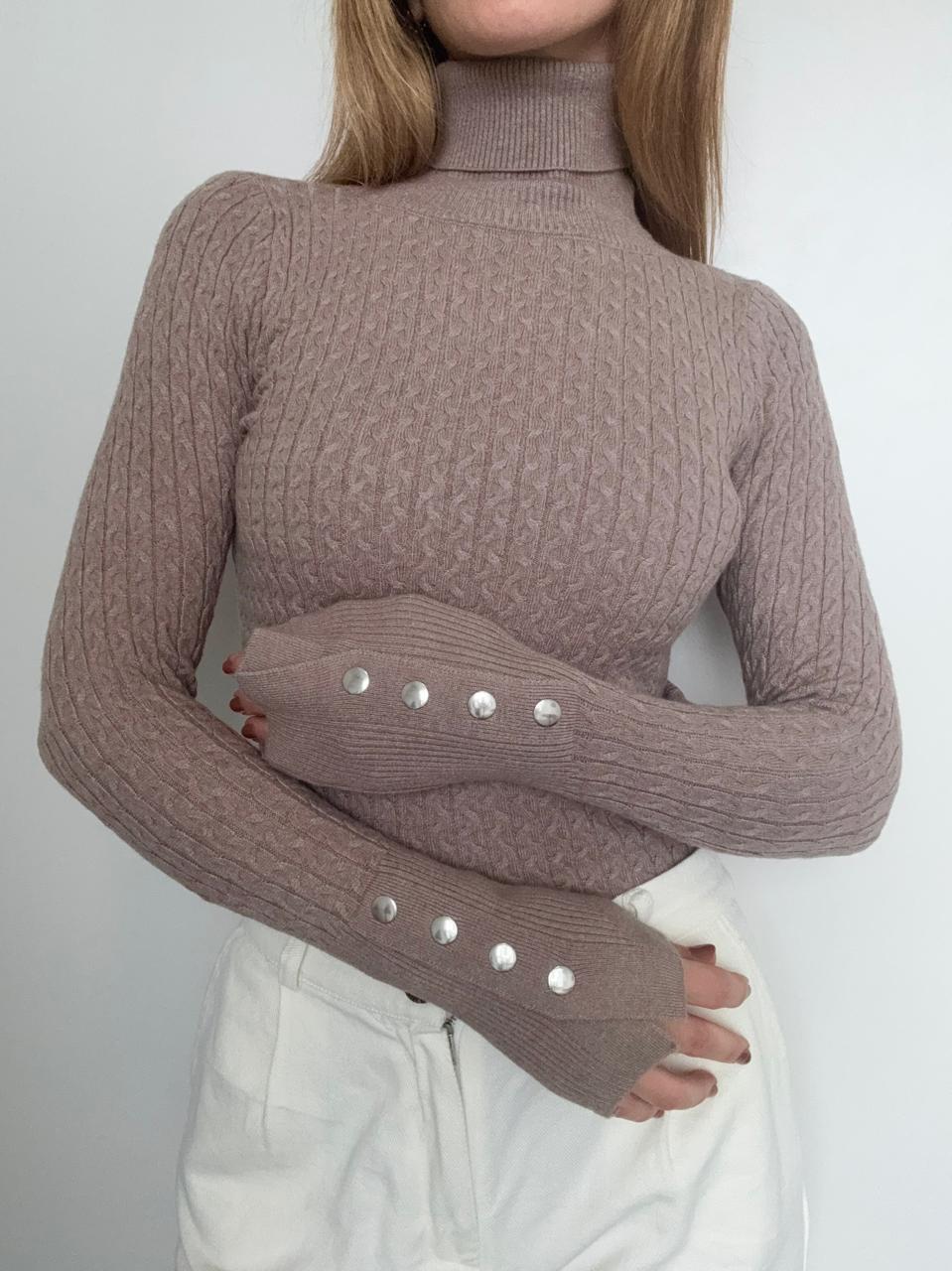 Pull à col roulé