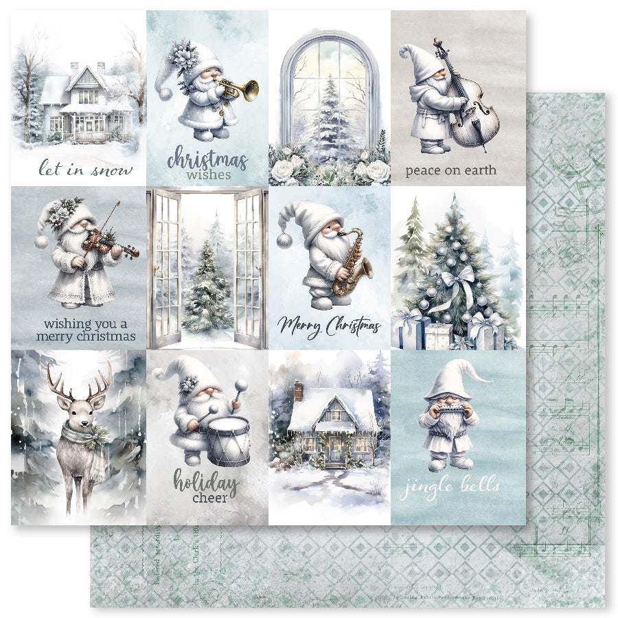 Collection de papiers Noël Blanc 6x6 32910
